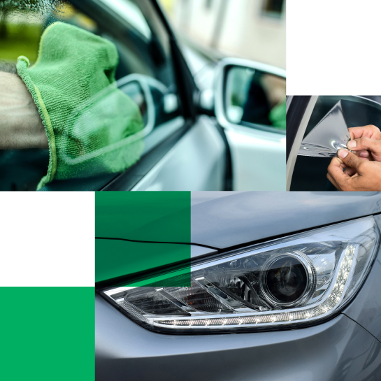 how to clean automotive window film