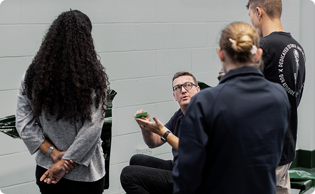 Installer receiving hands-on PPF training at Profilm Training Academy